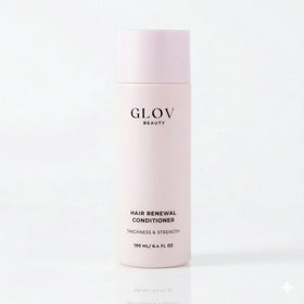 Glov Beauty front bottle view showing product packaging and benefit of softening
