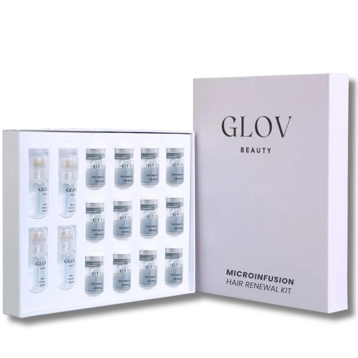 Glov Beauty front packaging showing complete kit for travel convenience