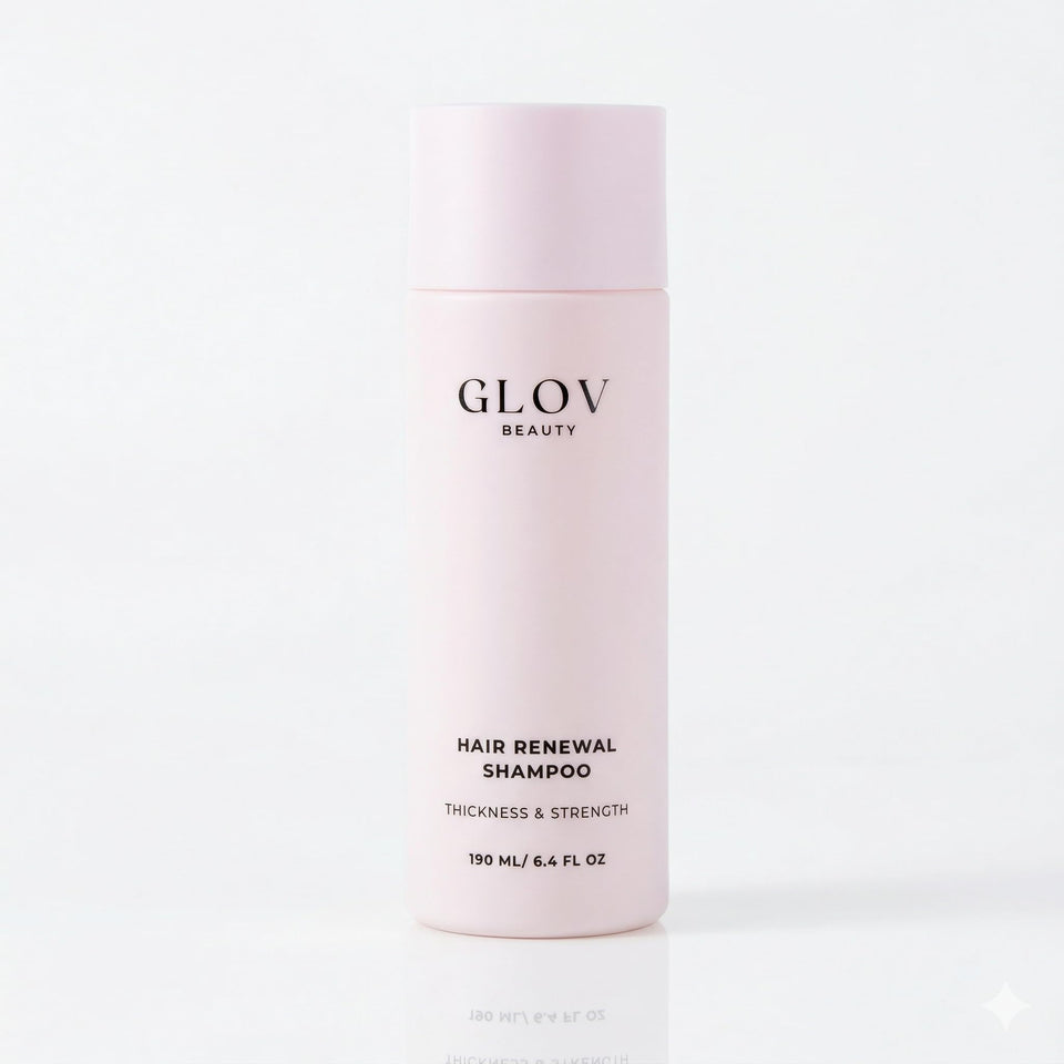 Glov Beauty front bottle shot showing clean design and benefits