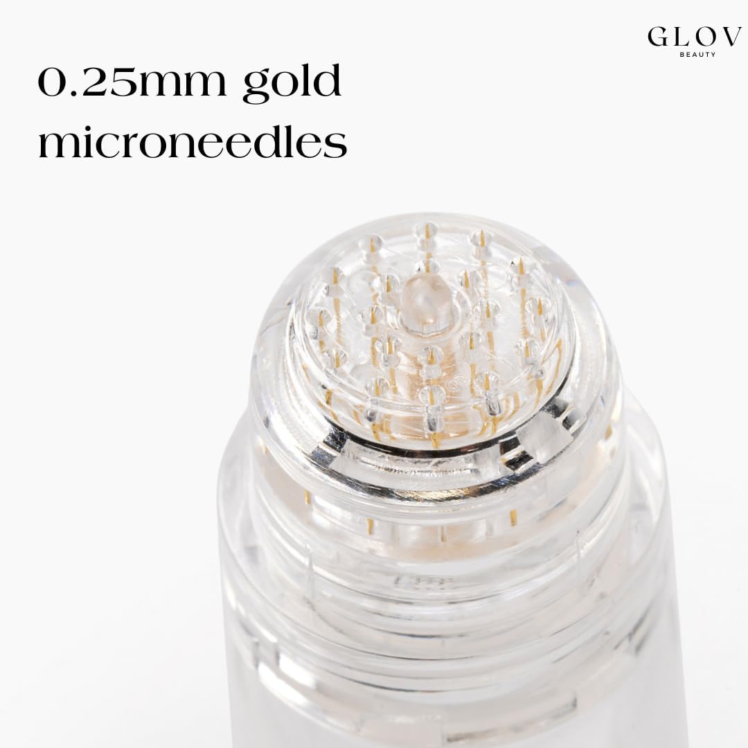 Glov Beauty lifestyle bathroom setup showing at-home self-care routine