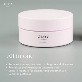 Glov Beauty patch next to ruler for size comparison and fit