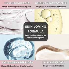 Glov Beauty stamp being used on cheek to boost surface radiance