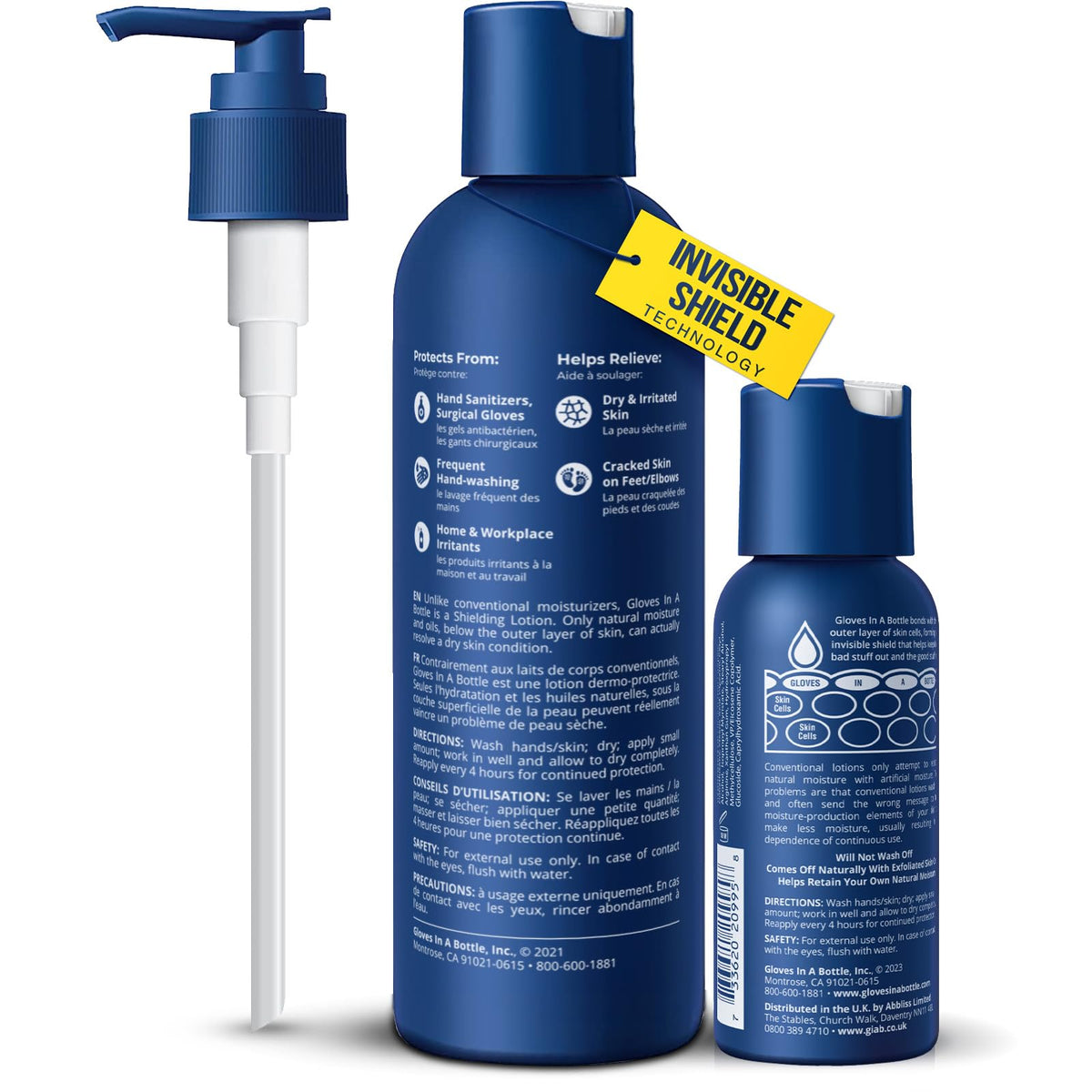 Gloves In A Bottle pump dispensing controlled dose for convenience