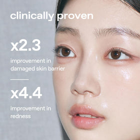 glow focus on ceramide NP and niacinamide callouts to show barrier support benefits