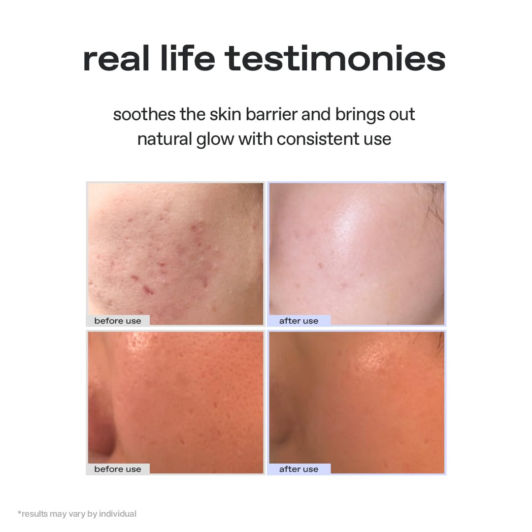 glow ingredients label highlighting aloe percentage and active ceramide NP for transparency