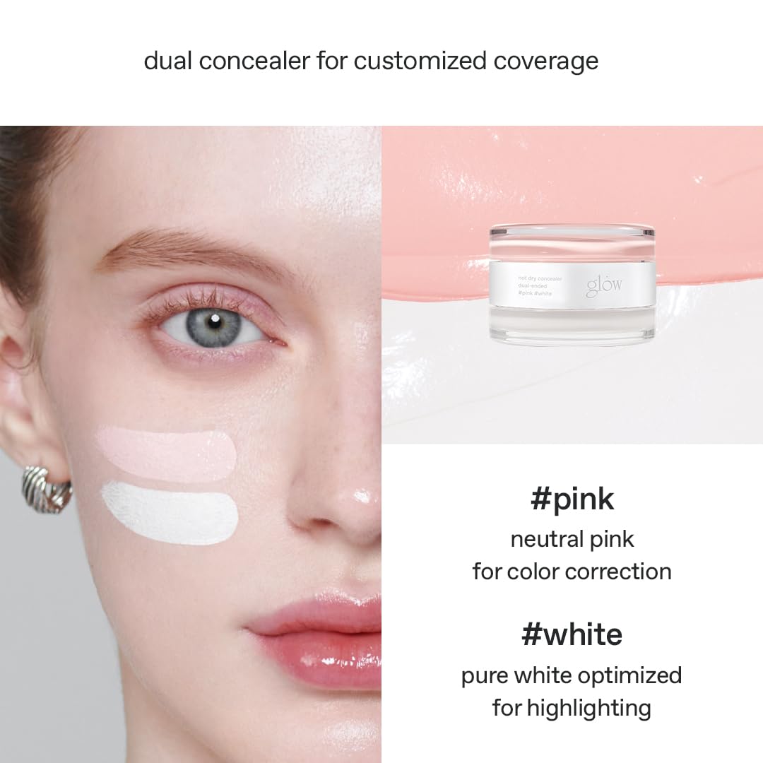 glow application under-eye demonstration showing crease-free benefit