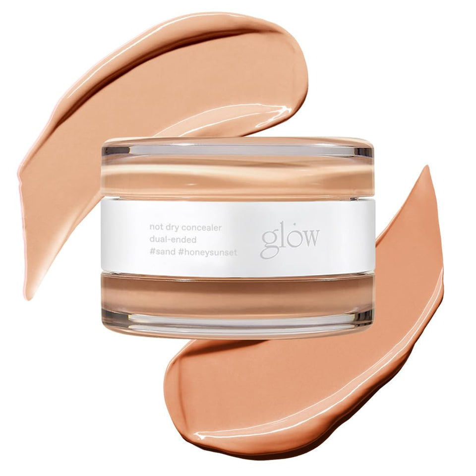 glow dual-ended concealer front view showing both shades and compact design benefits