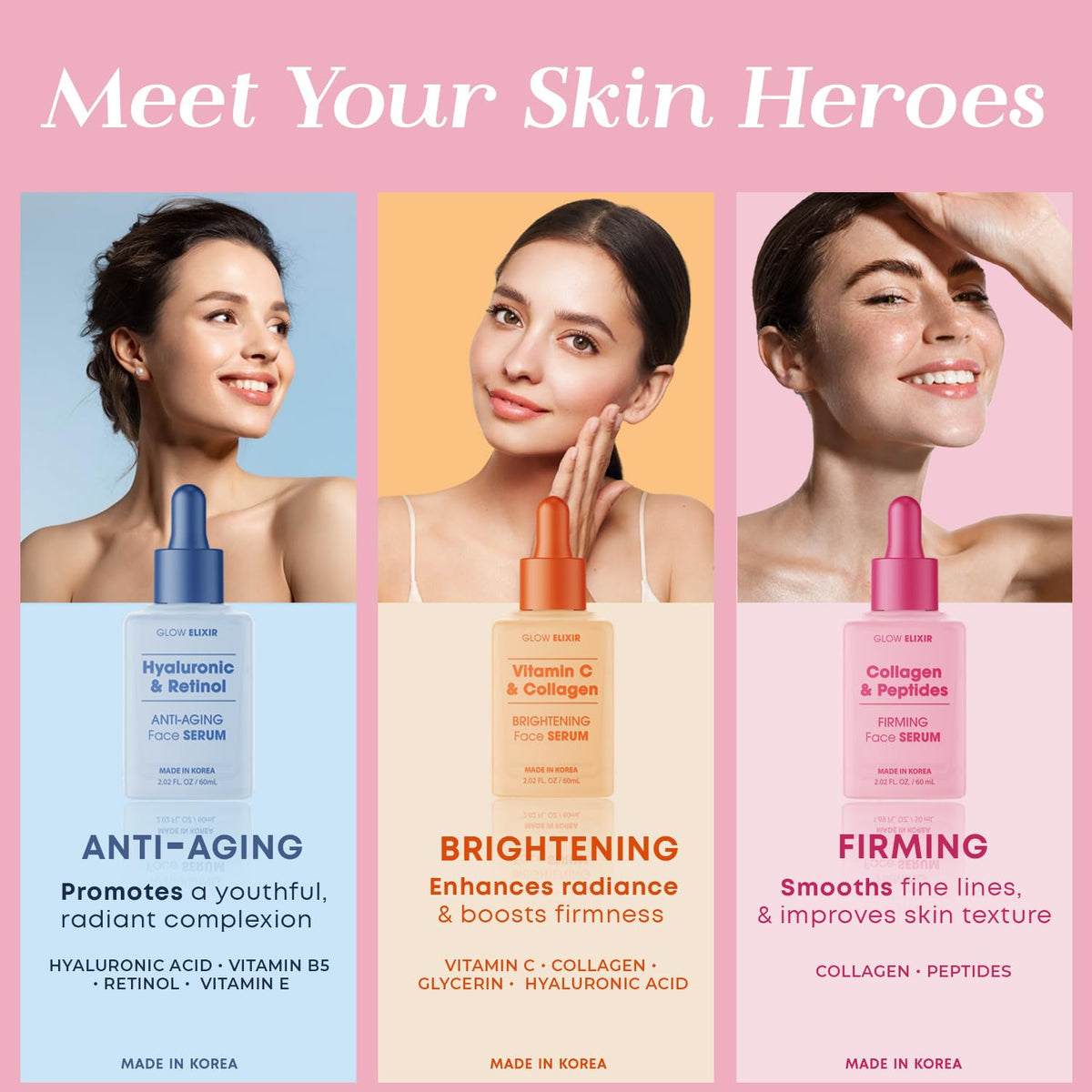 Glow Elixir in bathroom lifestyle setup conveying daily routine use