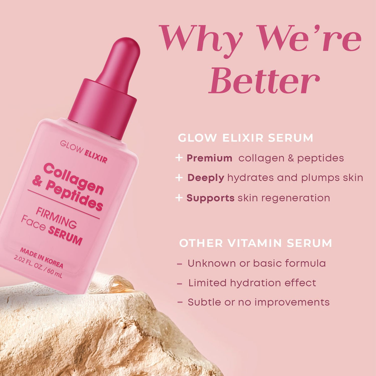 Glow Elixir texture close up highlighting lightweight absorbent finish