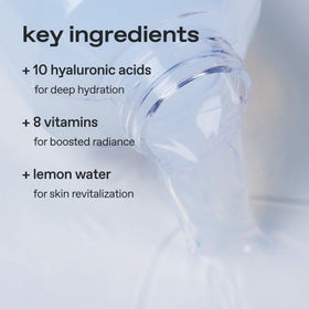 glow Jeju lemon water ingredient shot highlighting refreshing boost