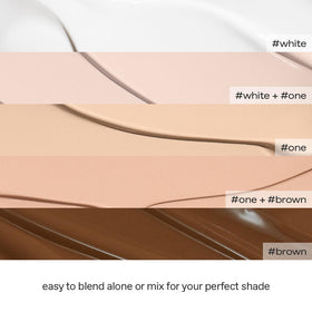 glow before and after subtle coverage showing natural, evened skin tone benefit