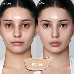 glow close-up on tube label highlighting ingredients and non-comedogenic benefit
