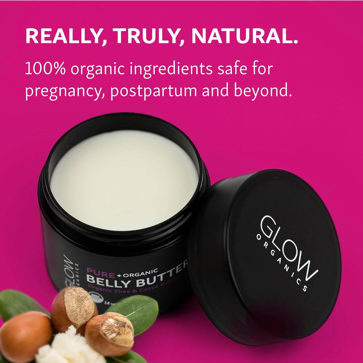 Glow Organics whipped texture close-up demonstrating smooth fast-absorbing hydration