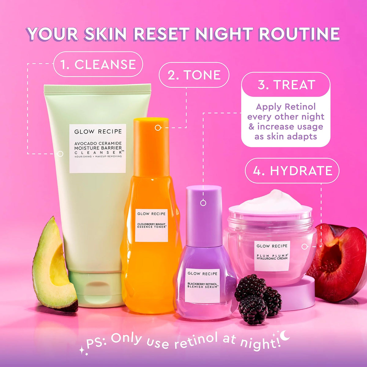 Glow Recipe 30ml bottle held in hand showing compact travel-friendly size