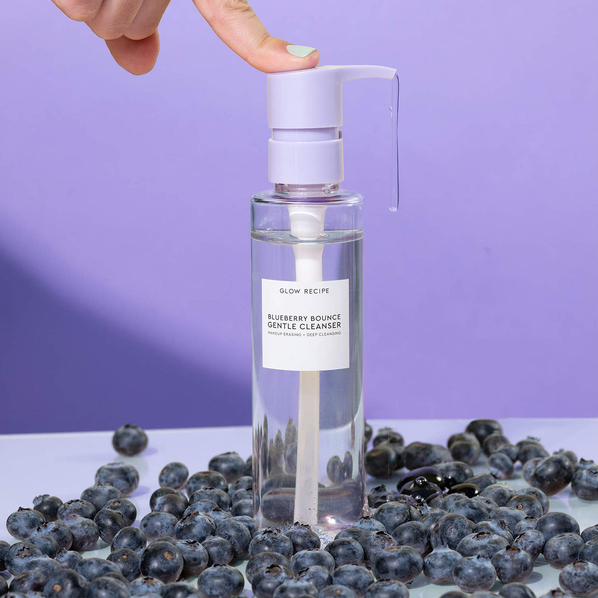 Glow Recipe pump dispensing product, demonstrating easy use