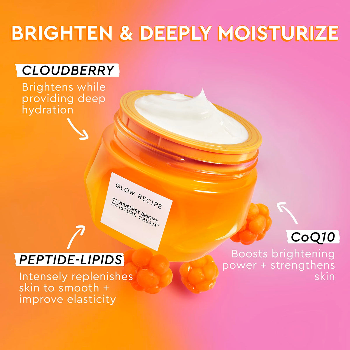 Glow Recipe open jar displaying whipped buttery texture that hydrates without greasiness
