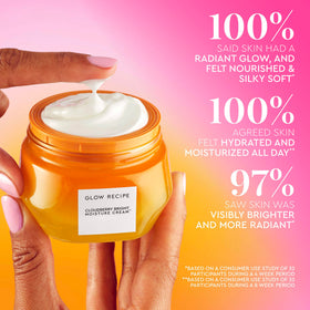 Glow Recipe refill visual with recyclable elements to showcase sustainability benefit