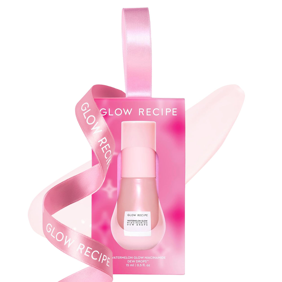 Glow Recipe front packaging ornament shows festive product and gifting appeal