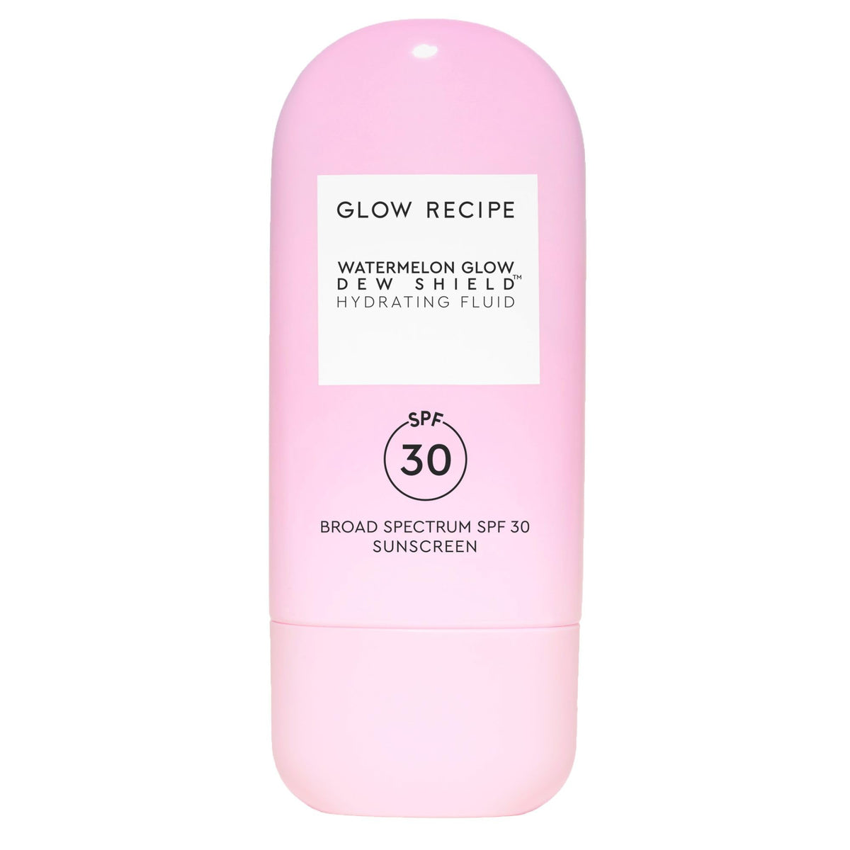 Glow Recipe front tube showing compact 15ml sunscreen and SPF label benefit