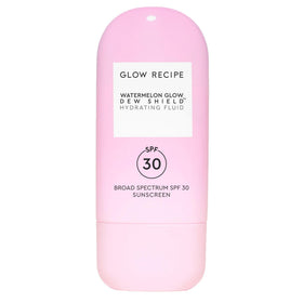 Glow Recipe front tube showing compact 15ml sunscreen and SPF label benefit