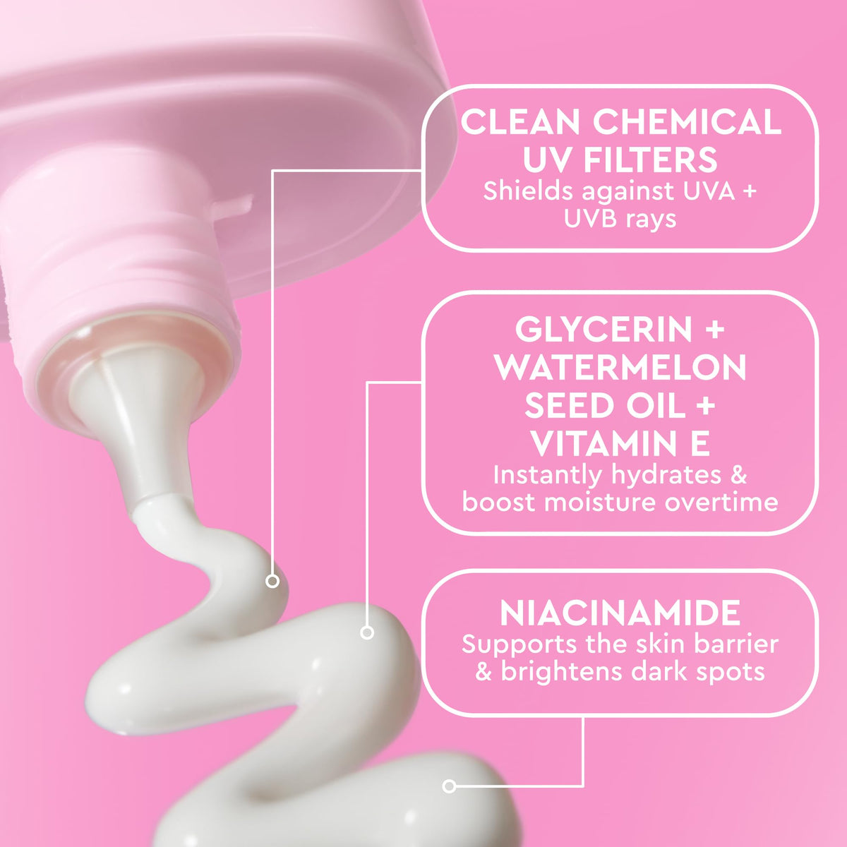 Glow Recipe tube nozzle and cap detail highlighting easy application benefit