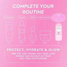 Glow Recipe applied under makeup demonstrating primer-like smoothing benefit