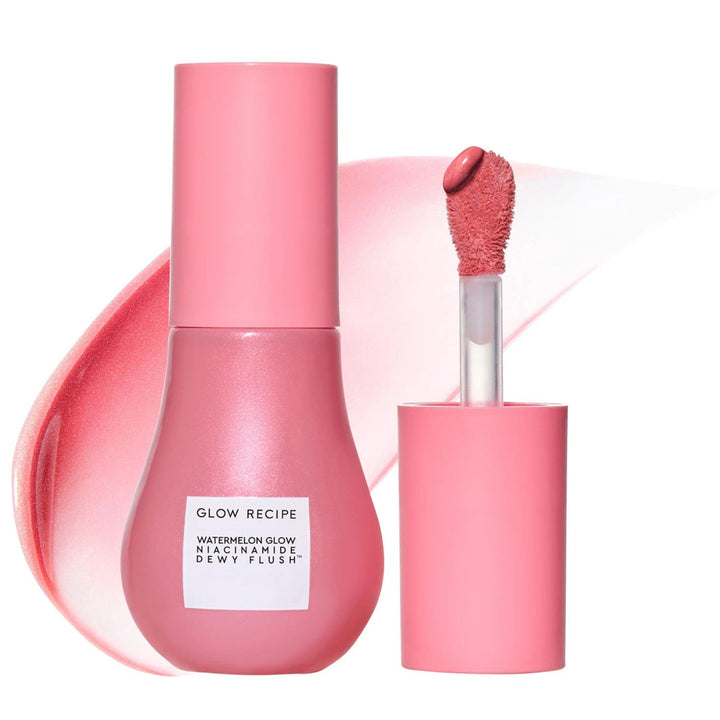 Glow Recipe front packaging showing Watermelon Flush and product name, highlighting a fresh look