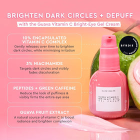 Glow Recipe vitamin C eye cream jar close-up highlighting smooth, illuminating texture