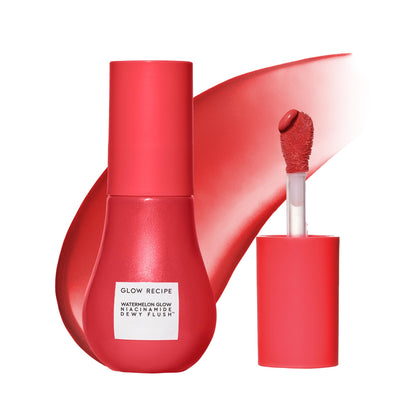Glow Recipe front packaging showing dewy flush serum for hydrating color