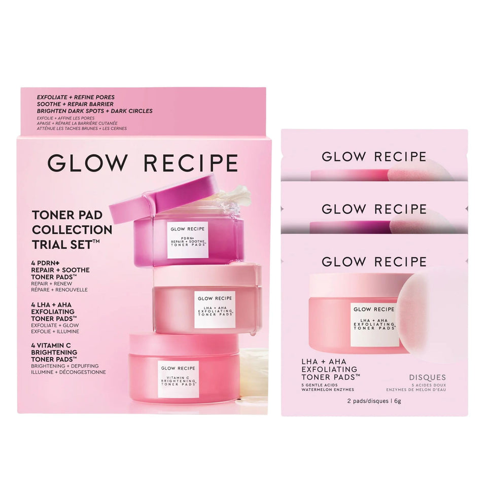 Glow Recipe front packaging showing the trial kit and benefits
