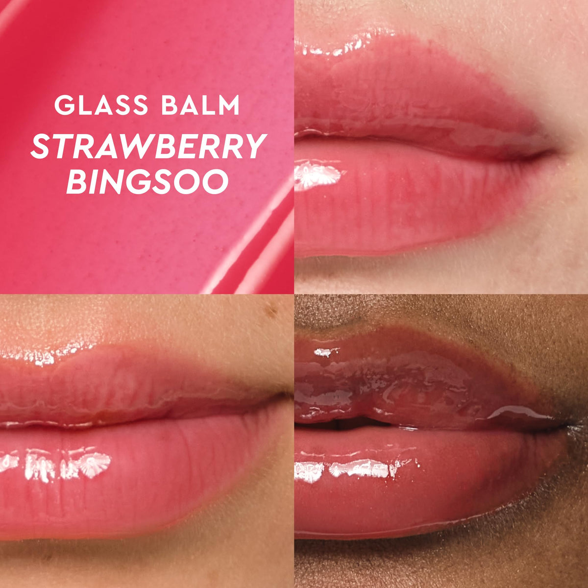 Glow Recipe Glass Balm open twist top with visible balm texture for easy application