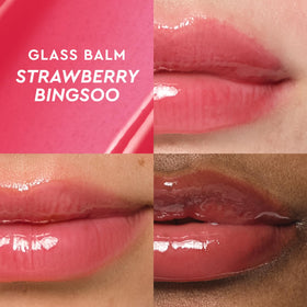 Glow Recipe Glass Balm open twist top with visible balm texture for easy application