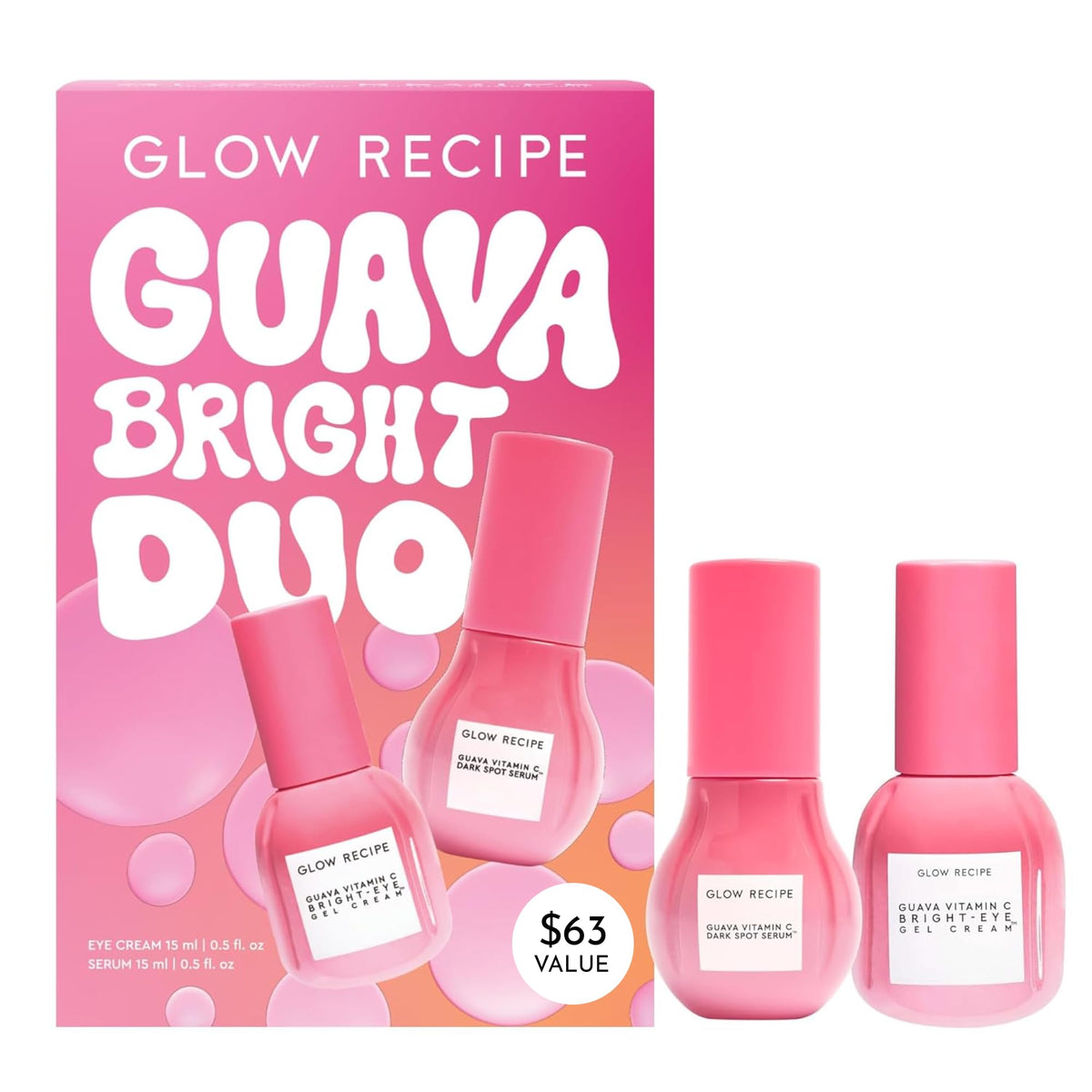 Glow Recipe front packaging showing travel-size brightening duo and gift-ready presentation