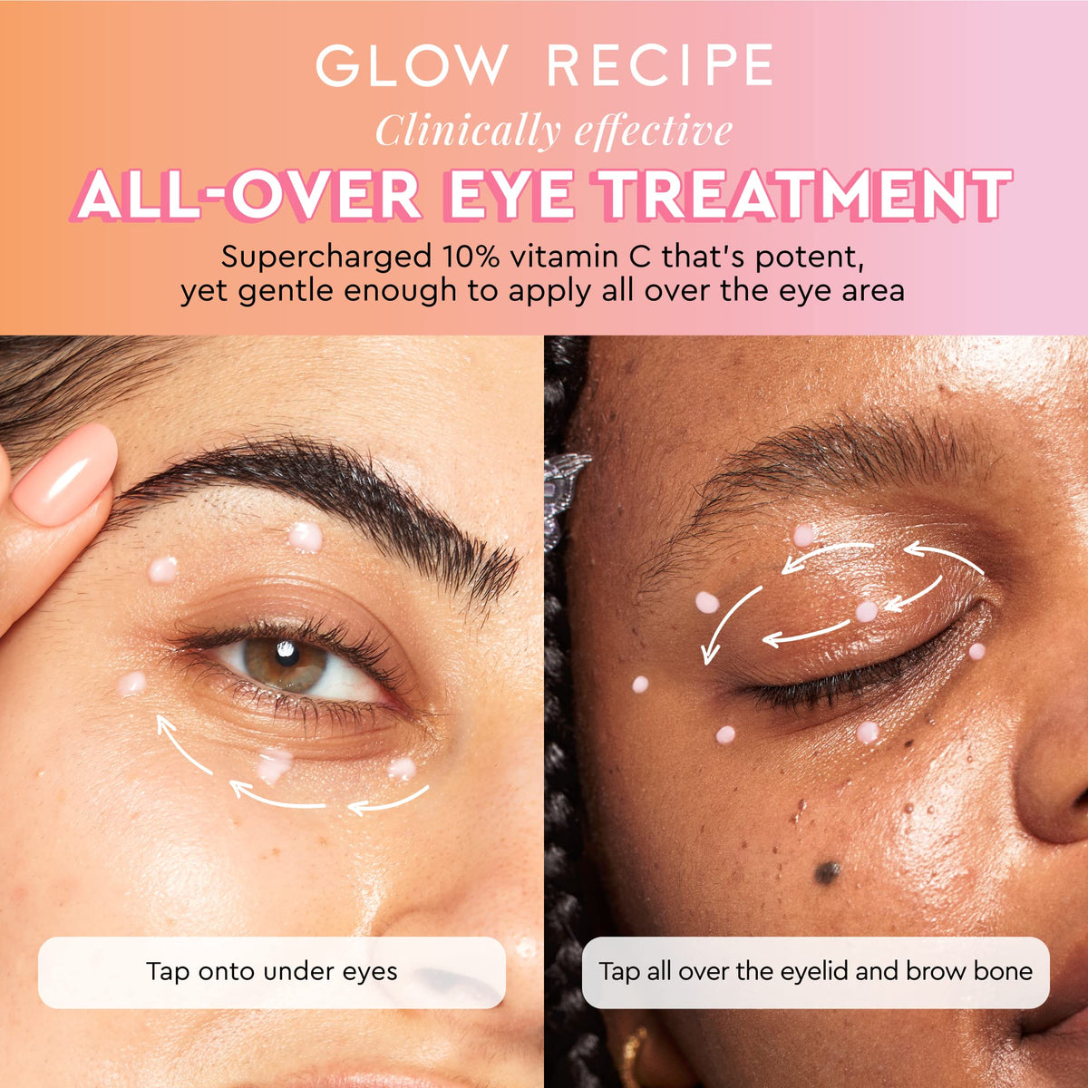 Glow Recipe gel swatched on hand, visible lightweight texture and quick absorption