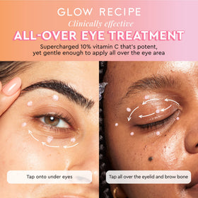 Glow Recipe gel swatched on hand, visible lightweight texture and quick absorption