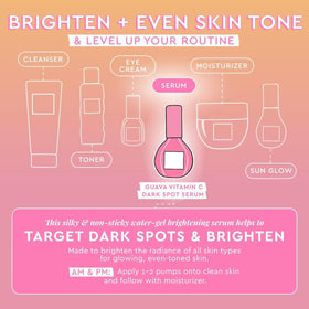 Glow Recipe bottle on marble to emphasize gentle formula and luxe presentation