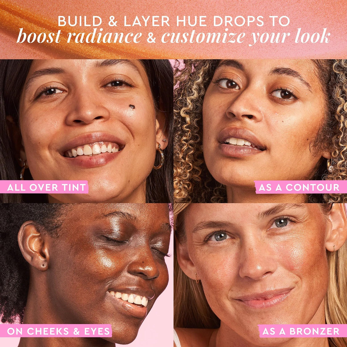 Glow Recipe Hue Drops swatched on hand demonstrating sheer coverage and immediate warmth