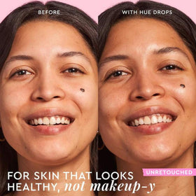 Glow Recipe texture close-up blended on skin highlighting smooth, streak-free dewy finish