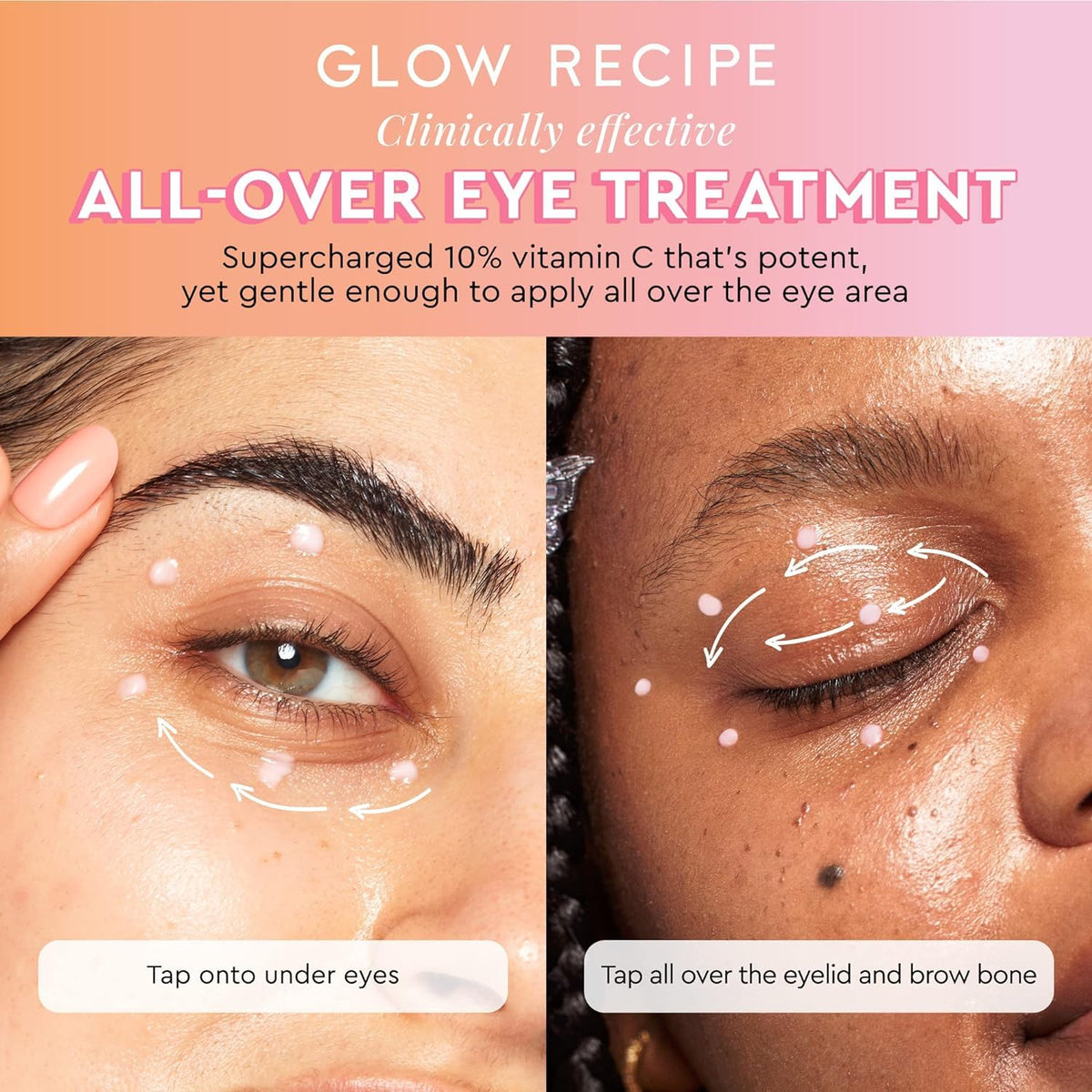 Glow Recipe product label close-up showing ingredient list and clean formulation benefits