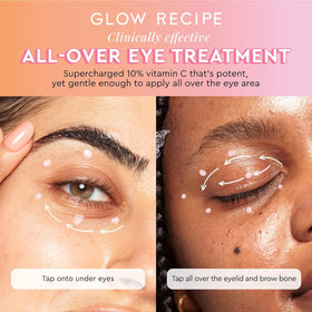 Glow Recipe product label close-up showing ingredient list and clean formulation benefits