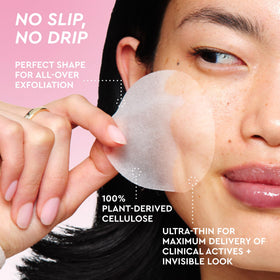 Glow Recipe pad texture close-up showing gentle fibers and even application