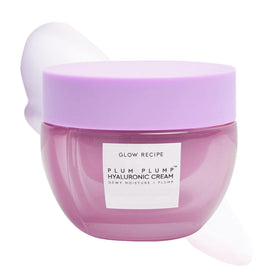 Glow Recipe front jar showing Plum Plump moisturizer for daily hydration
