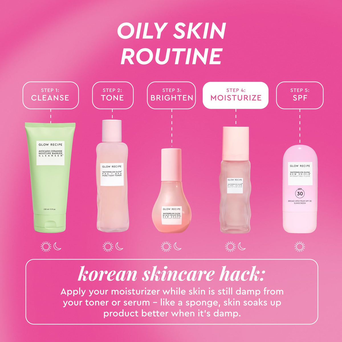 Glow Recipe 50ml jar next to common items showing actual size