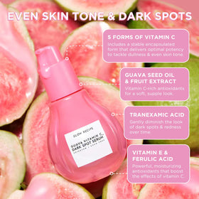 Glow Recipe serum dispensing from pump illustrating precise application and no-waste use