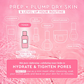 Glow Recipe gel-serum texture on hand showing hydration and smooth finish