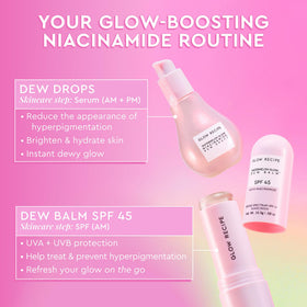 Glow Recipe sunscreen stick next to coin showing compact travel size benefit