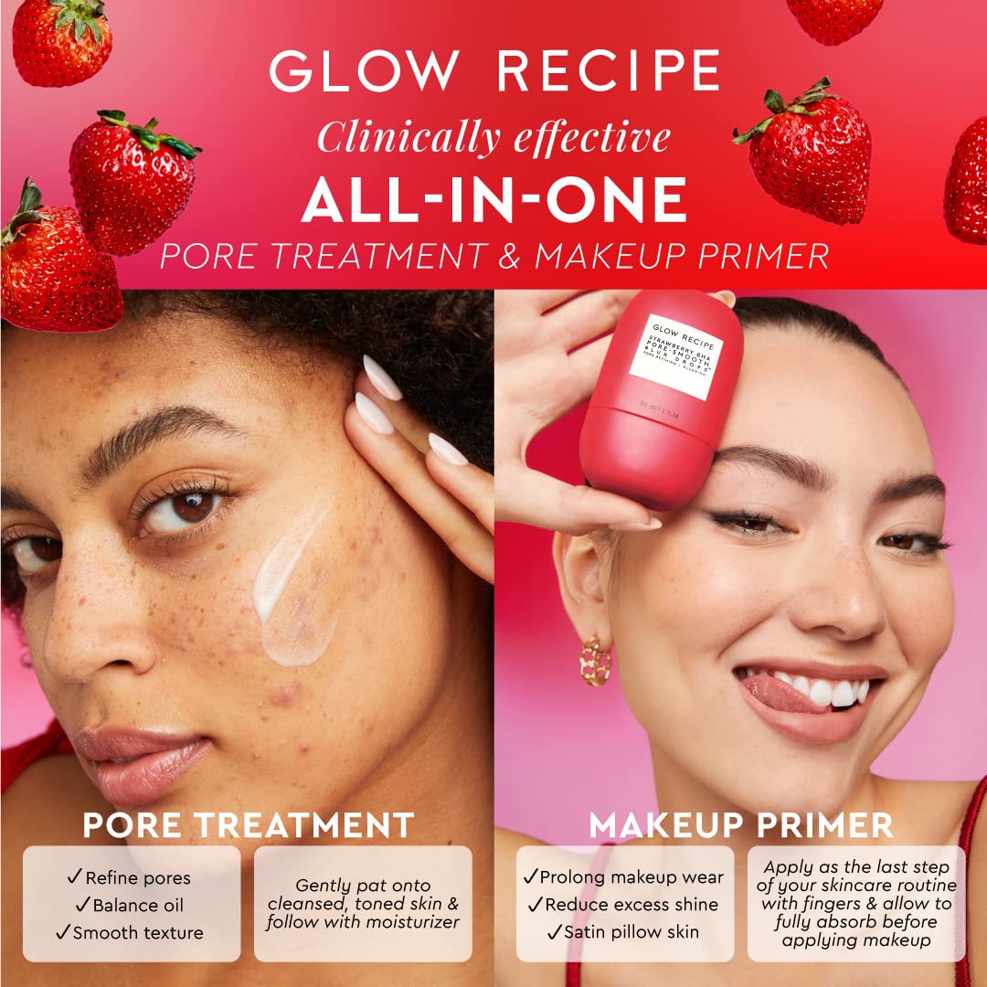 Glow Recipe 30ml bottle next to common items showing accurate size and scale