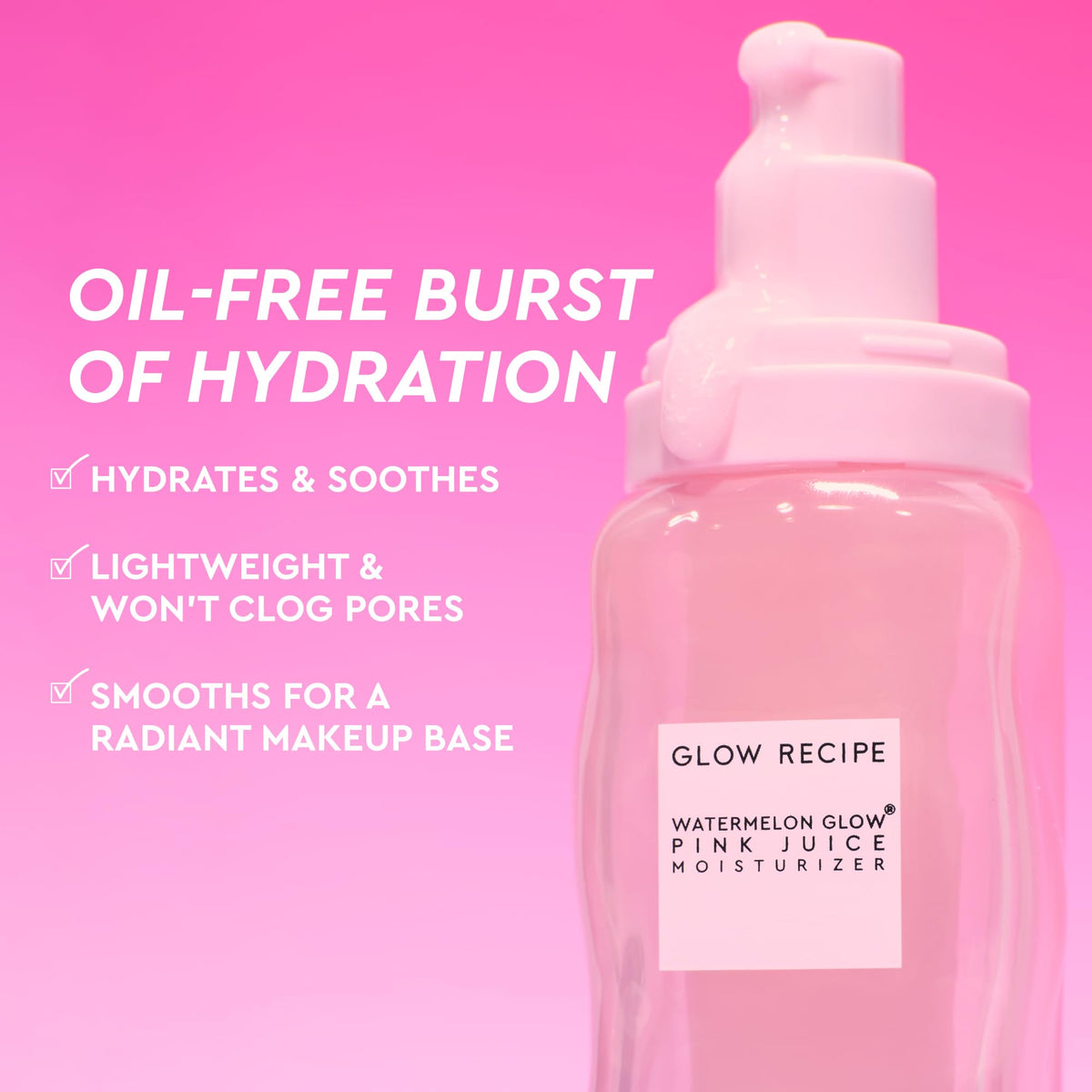Glow Recipe close-up of gel texture highlighting hydration