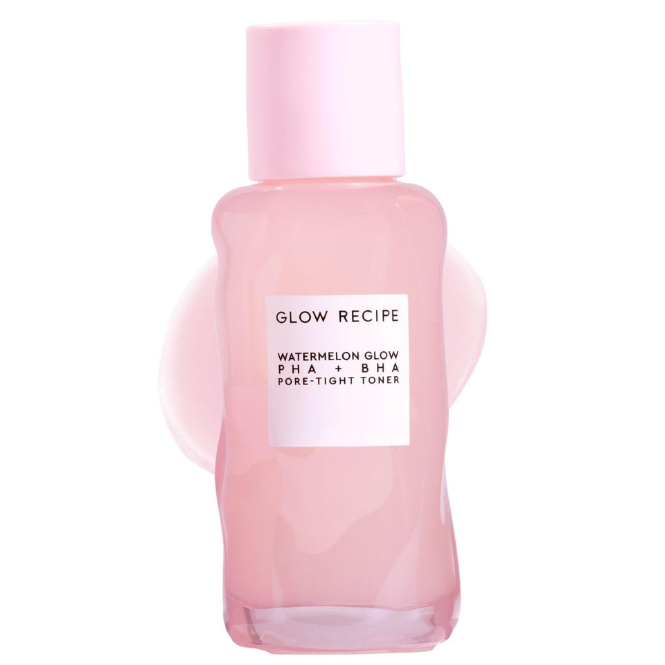 Glow Recipe front bottle view showing clean packaging and travel size benefit