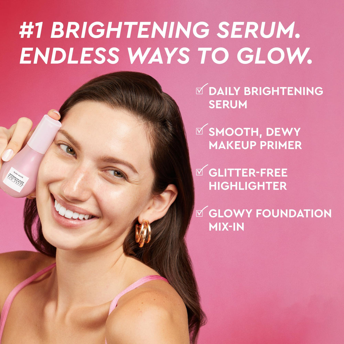 Glow Recipe 80ml bottle beside common items to show true scale